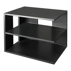 VICTOR® Wooden 3-Tier Corner Furniture Shelf, Reversible Desk Organizer, Space-Saving Storage for Home & Office