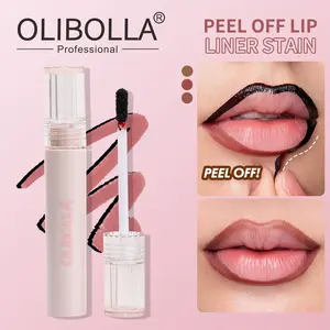 OLIBOLLA Peel Off Lip Liner - Waterproof & Long Lasting Up to 8 Hours, All Day Wear No Smudging, Non-Stick Lip,Long Wearing Lip Liner Liner Pencil