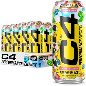 C4 Performance Energy Drink, 16 Fl Oz (Pack of 12)