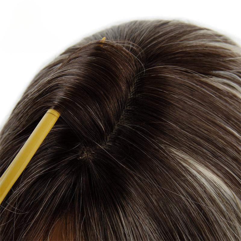 Amazon's best-selling wig, full head hairstyle, wavy curls, heat-resistant fiber, high-temperature silk wig for women