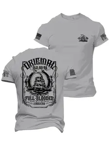 Summer Men's Comfortable Clothing, Flag Pattern Print, Trendy Style for Hot Weather, Perfect for Outdoor Casual Activities