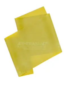 THERABAND 3.0lbs Professional Latex Resistance Bands, Individual 6 Ft Elastic Band for Upper & Lower Body Exercise, Physical Therapy, Pilates, At-Home Workouts, 6 Foot Band, Yellow, Thin, Level 2