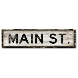 Courtside Market Main Street 6" x 24" Wooden Panel