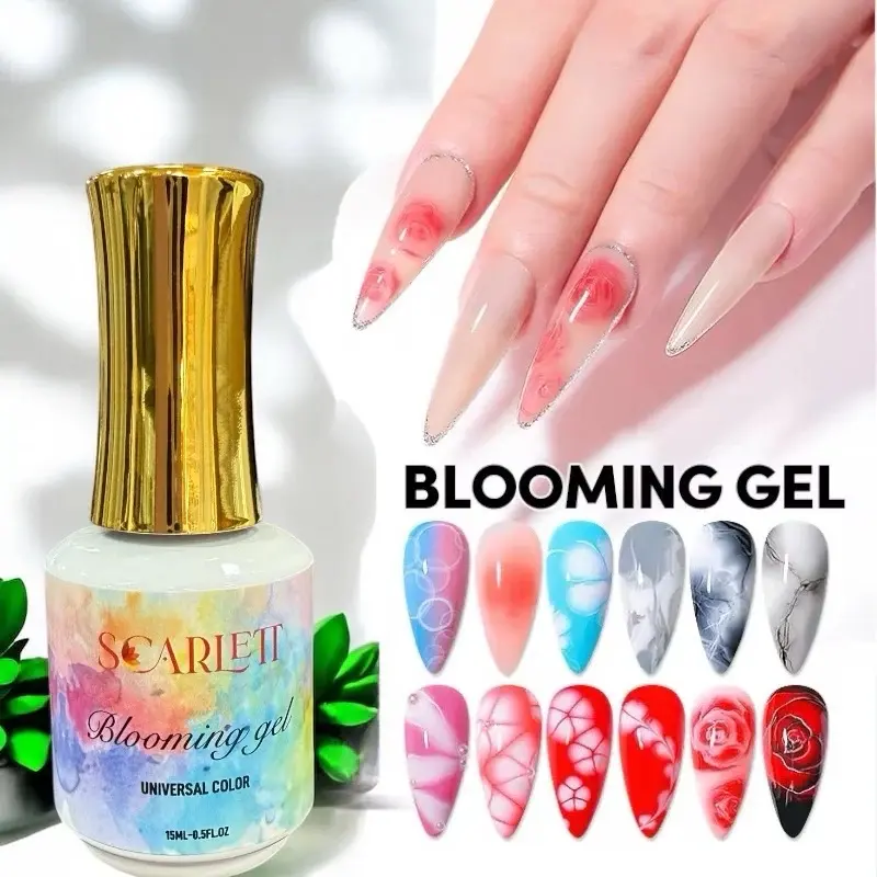 Blooming gel top coat 0.5oz Nail Art gel loang blossom gel Blooming gel top coat 0.5oz Nail Art gel loang blossom gel