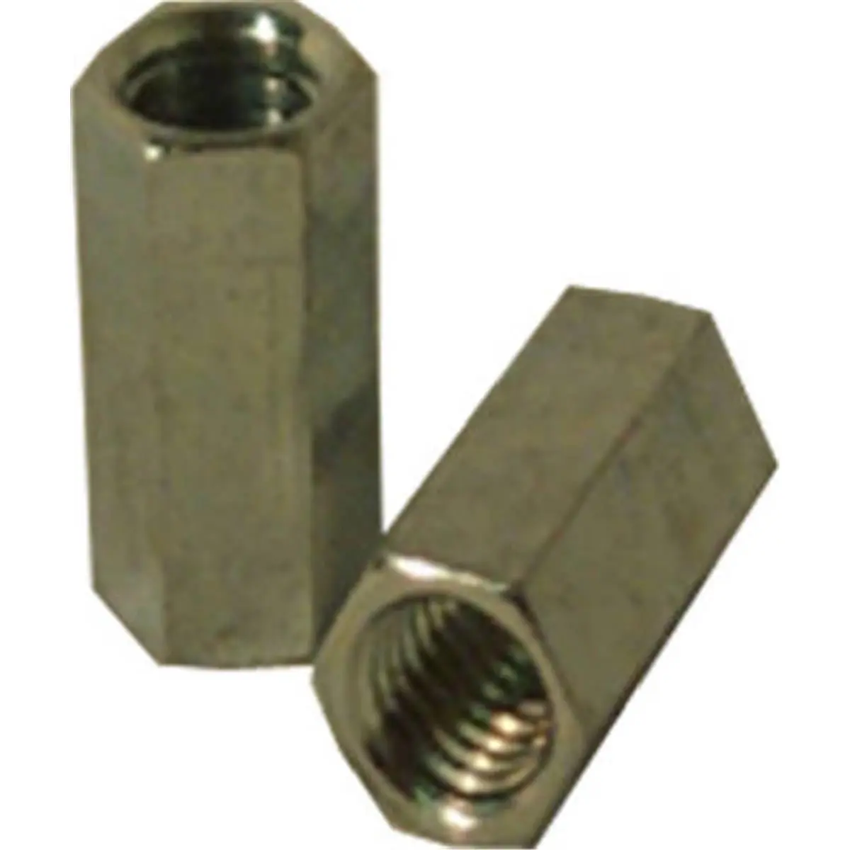 212 MAIN 10-24 Steel Coupling Nut, Coarse Thread, Zinc Plated, Fits 10-24 (Boltmaster 11842)