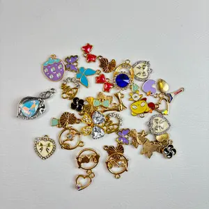 Luxury Enamel Metal Charms Jewelry Making Supplies