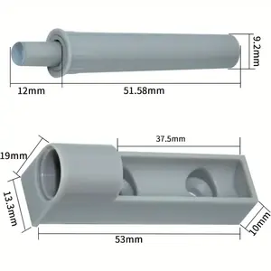 10 Pack Soft Close Push Door Damper Quiet ShockAbsorber Durable Plastic Metal Construction with 32 Screws for Kitchen Cabinets Desk Cupboard Doors Noise Reducing Door Stopper Modern Door Damper