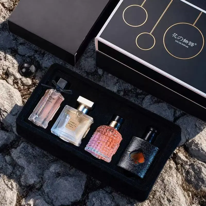 Fresh Fragrance Set for Women Portable Mini Perfume Collection Elegant Gift Box for Holiday