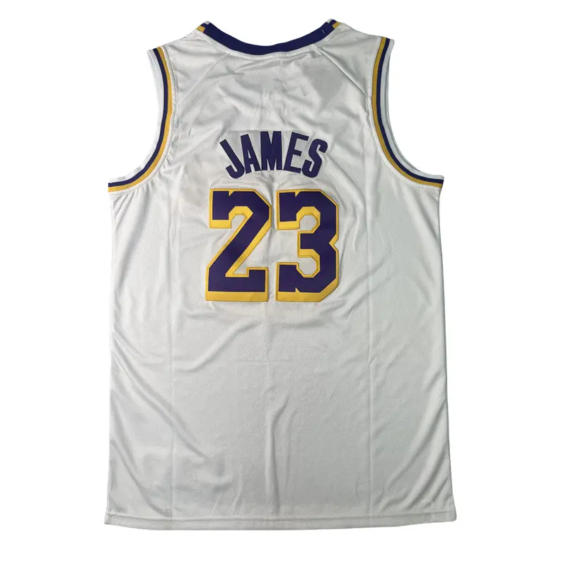 LeBron James stitched Basketball Jersey White 2025