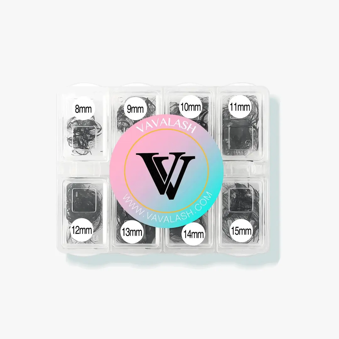 VAVALASH Handmade Premade Loose False Eyelash Fans, 0.05MM Thickness, 8-15MM Mixed Lengths, 600 Count VAVALASH Handmade Premade Loose False Eyelash Fans, 0.05MM Thickness, 8-15MM Mixed Lengths, 600 Count