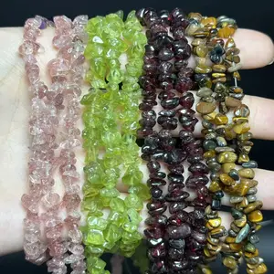 Natural Stone Beads (3-5 mm), Assorted Small Multi-Color Stones for DIY Jewelry Making, Bracelet & Necklace Hand Accessory Materials
