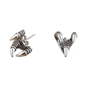 Eagle Claw Stud Earrings for Men Women,Streetwear Punk Hip Hop Unisex Style