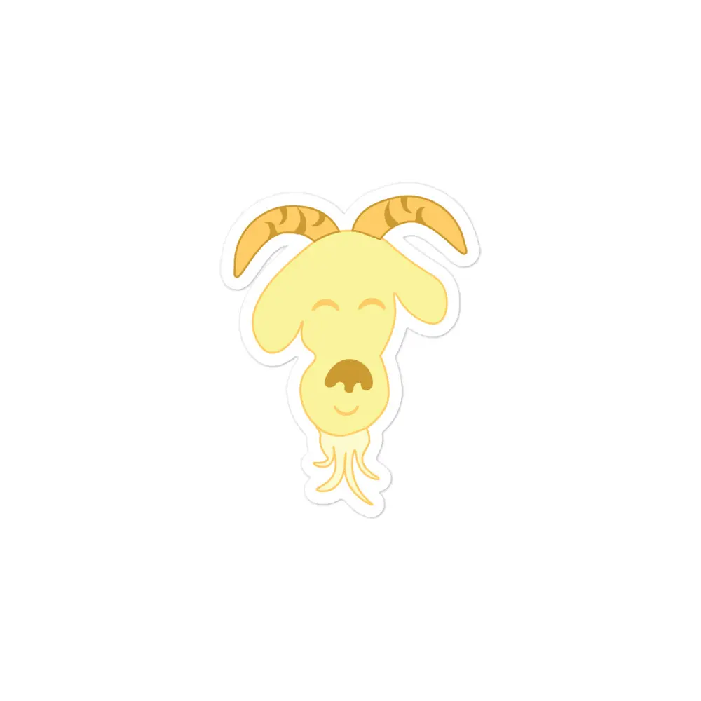 Golden Goat Billy Swag Stickers | Bubble Free! Perfect for Laptops, Mugs and Cars