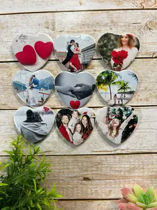 Heart Shape Custom Photo Magnets