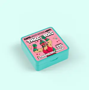 Flintts Mouth Watering Mints: Thicc Bois Strawberry Magic F-Strength 225, Sugar-Free & Vegan, Dry Mouth Mints