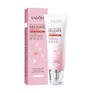 Delicate Area Brightening Balm - Gentle Pink Serum for Dark Spots on Elbows, Knees & Lips - Moisturizing & Nourishing Formula