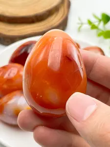 1PC Unique Carnelian Egg Carving, Desktop Decoration, Home Decor, Crystal Ornament, Easter Gift, Best Choice for Crystal Enthusiasts