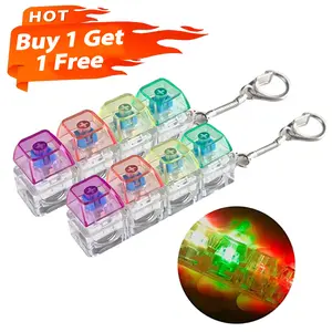 [Buy 1 Get 1 Free] LED Keyboard Fidget Keychain – Mini Finger Keyboard Clicker for Stress Relief, Anxiety & ADHD Sensory Toy, TikTok Trending Desk & Keyring Gadget, Fun Gift for Kids Teens & Adults