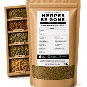 HSV 1 & HSV 2 HERPES BE GONE NATURAL ORGANIC 4 OUNCE HERBAL TEA