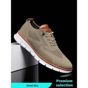 Men's Business Low Top Minimalist Sneakers for Summer, Casual Breathable Comfort Formal Shoes, Fashionable Lightweight Casual Shoes for Daily Footwear, Walking Shoes for Boy Fall, Driving Shoes,  Casual Shoes