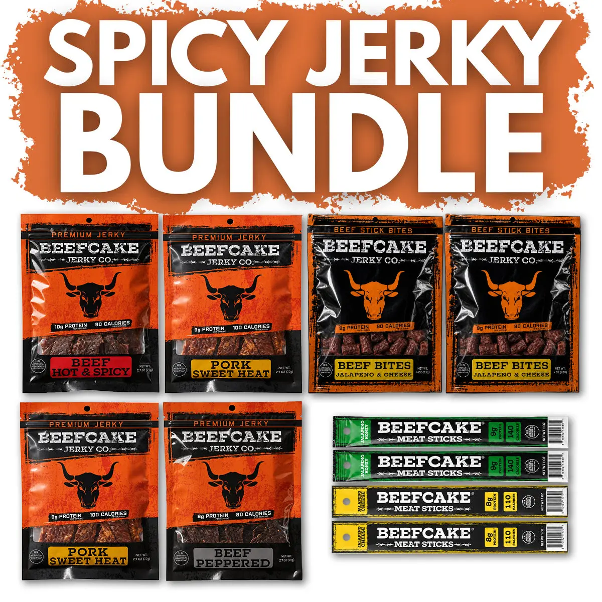 BeefCake Spicy Jerky Bundle