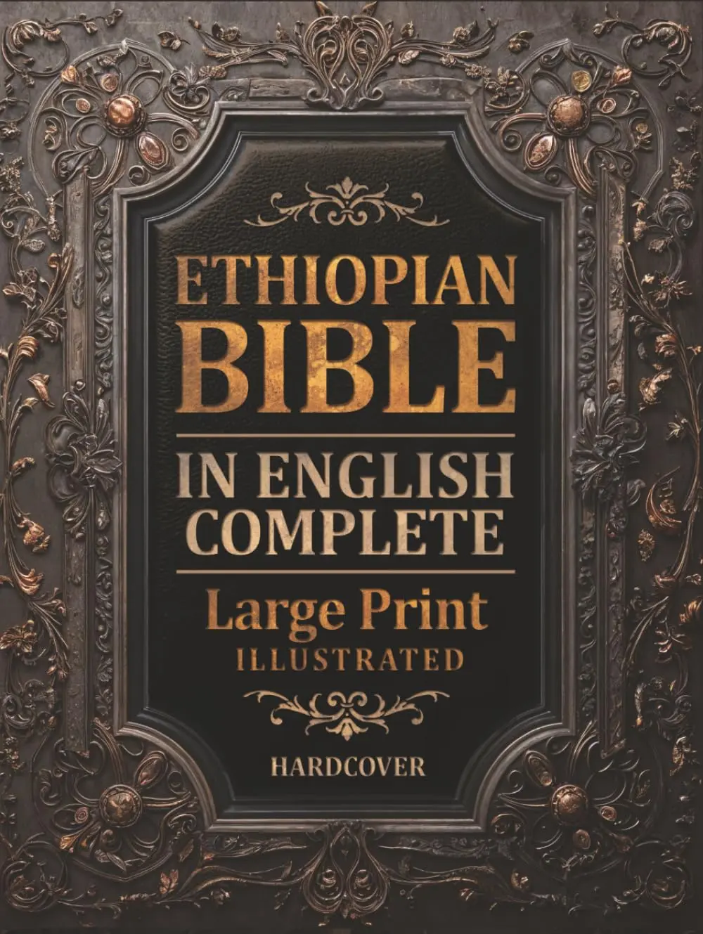Religious Hard Cover Bible - Large Print New Complete English-Ethiopia Edition, Illustrated with Authentic Ethiopian Artwork for Visual Journey Through Stories, Includes 1-3 Meqabyan, Enoch, Jubilees, Tobit & Additional Apocryphal Texts (Complete Series)