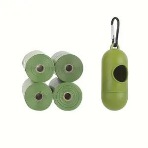Compostable dog poop bags, Proxima Direct green dog poop bags with dispenser, biodegradable dog poop bag sizes, eco-friendly dog ​​and cat poop bags (9x13 inches).