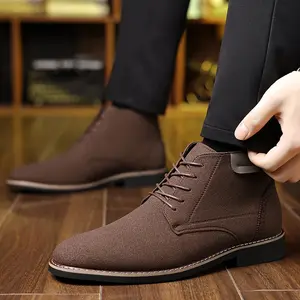 Men's Chukka Boots Lace-Up Ankle Boots Casual Dress Boots