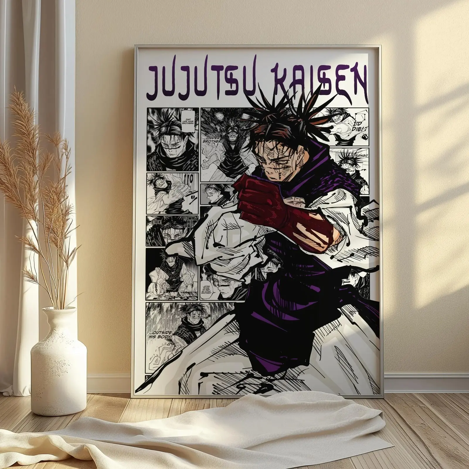 Choso Poster Jujutsu Kaisen Matte Character Print Manga Wall Art All Sizes (Print only, frame not included)