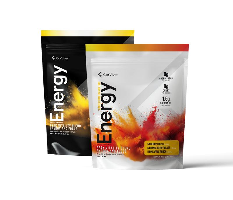 CorVive's Energy and Focus Drink Mix Powders Beverage sugar free fitness supplements Sport