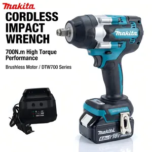 Makita DTW700 Impact Wrench, Portable Hand Tool for Hardware & Multitool Accessory Needs brushless variable speed