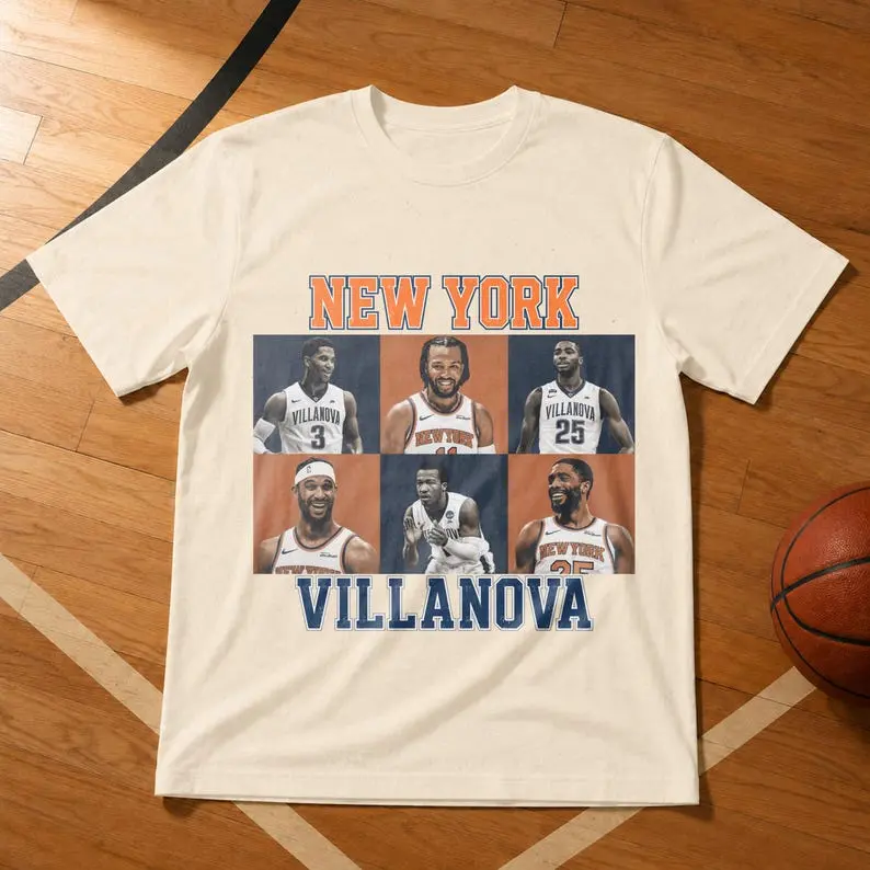 NY Villanova Basketball Vintage,New York Basketball Shirt,Villanova Tshirt,Sports Graphic Shirt,Graphic Tee