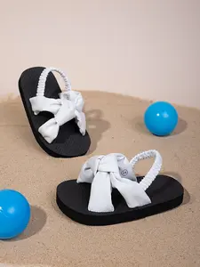 Spring Summer Baby Sandals with Elastic Back Strap, Cute Bowknot Accessory, Soft Comfortable for Daily Wear, Multi-Scene Use