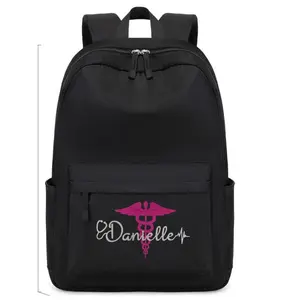 Black Personalize Backpack