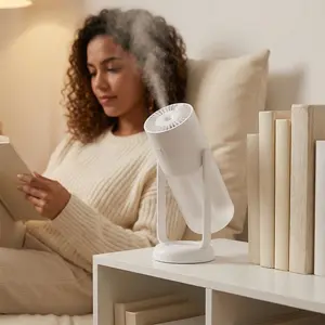 260ml Portable Humidifier with Color LED Night Light, With 7 Color LED, Air Humidifier,Mini Air Humidifier,Can add essential oil,Suitable for Study Room, Bedroom, Baby Room, Office, Car (White)#Easter Day#mother's day gifts