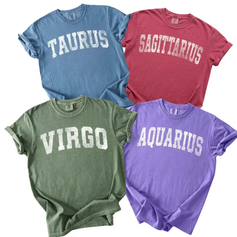 Comfort Colors 12 Horoscope Sagittarius Shirt, Zodiac Shirt, Vintage Astrology Tee, Astrological Sign Shirt, Horoscope Graphic Tee, Birthday Gift, Retro Shirt