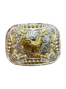 Rooster Western Style Cowboy Belt Buckle Hebilla Vaquera Gallos