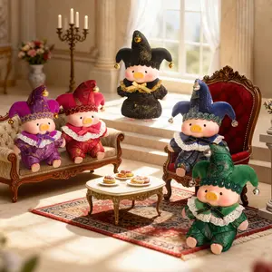 52TOYS LuLu the Piggy - Triangel PVC Face Plush Keychain Blindbox   Kawaii Creative Gift Room Decor Desktop Decoration Gift for  Birthday Party