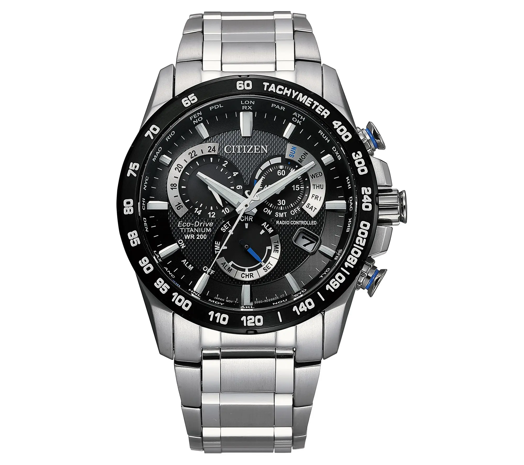 Citizen Men's Eco-Drive PCAT Atomic Titanium Chronograph Watc Citizen Men's Eco-Drive PCAT Atomic Titanium Chronograph Watc