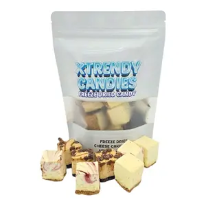 Freeze Dried Cheesecake Bites - Mix New York, Caramel Chocolate Chip, and Strawberry Swirl Dried Snack Flavor Fruit