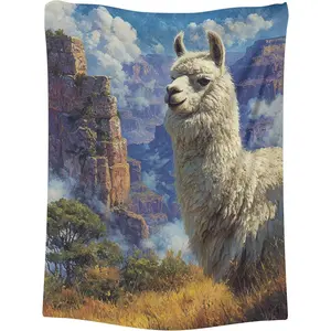 Alpaca Throw Blanket for Chair 50" x 60"