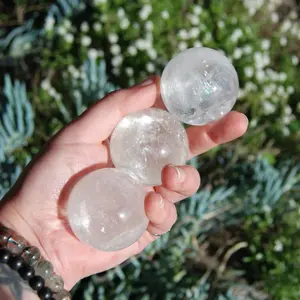 ONE Clear Calcite Crystal Sphere, Iceland