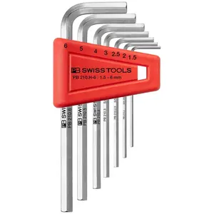 PB Swiss Tools PB 210.H-6 Key L-wrenches 7 Pcs