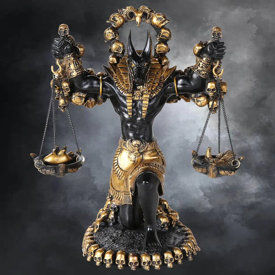 Anubis Statue – Egyptian God of the Underworld Decor Traditional