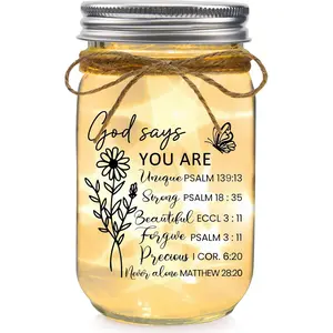 Christian Gifts for Women Faith Mason Jar Gift - Confirmation Gifts for Teen Girls Baptism Catholic Spiritual Religious Gift for Women
