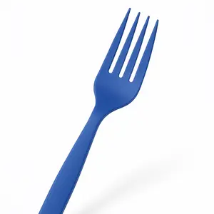 Royal Blue Plastic Forks - 7.5 in. - 16 Count