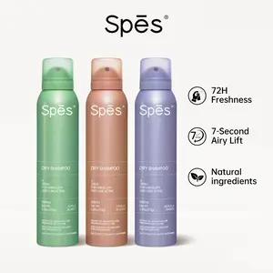 Spēs Instantly Dry Shampoo Spray 6.08 fl.oz 5s Oil Absorbing without White Residue Volumizing & Hair Perfume for All Hair Type Natura Ingredient Cleanser Haircare Scalp Friendly