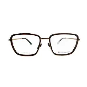Dream Fever K020 Brown Tortoise Gold Fashion Eyeglasses -Ma