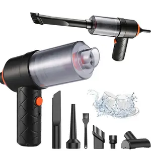 Handheld Car Vacuum Cleaner, 9000PA Vacuum Cleaner & Air Duster, 120W High Power Vacuum Portable Cordless, Hand Held Vacuum Rechargeable with Multi-Nozzles & LED Light for Home, Car, Office