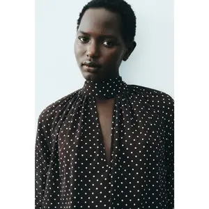 H&M Scarf-collar blouse